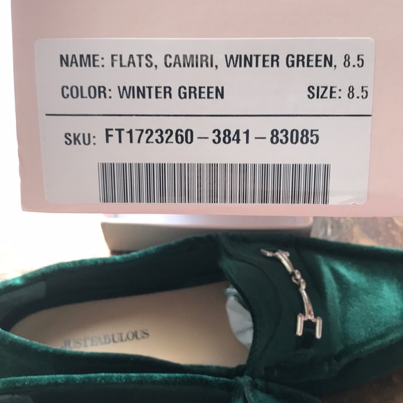 💚🌲JustFab Camri flats, wintergreen, 8.5🌲💚 - Picture 5 of 8